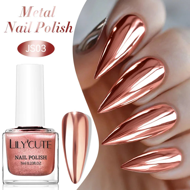 LILYCUTE 7ml Dark Red Nail Polish Water-based Colorful Glitter Sequins Air Dry No Need Cure Nail Art Supplies Gorgeous Color
