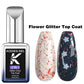 KODIES GEL Glitter Top Coat Gel Nail Polish 2 In 1 Semi Permanent  UV Stars Moon Halo Top Coat No Wipe Manicure Nail Art Sealer