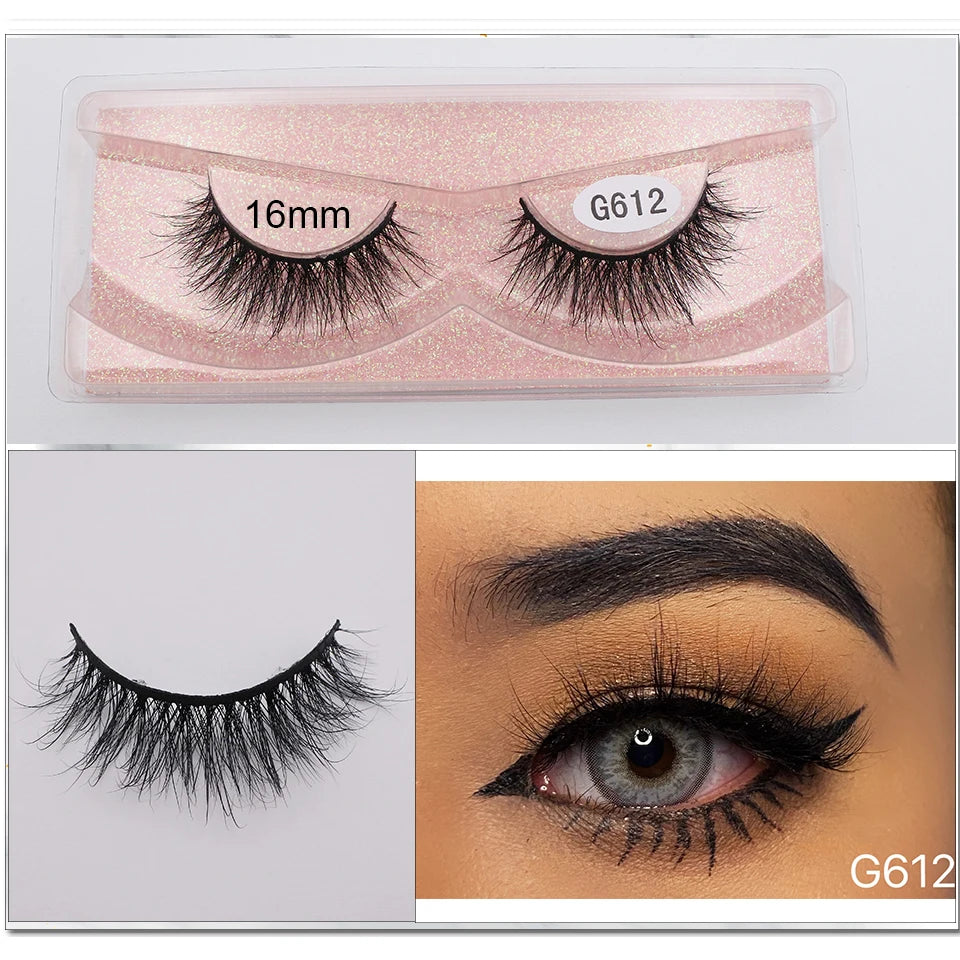 Mink Eyelashes New Soft Natural Full Strip Lashes Vendor Wholesale Fluffy Wispy 3d Mink Lashes Suppliers