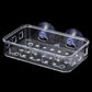 Transparent Suction Cup Soap Dish Reusable Waterproof Plastic Soap Holder No-Drilling Multifunctional Soap Container