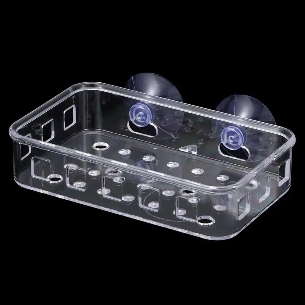 Transparent Suction Cup Soap Dish Reusable Waterproof Plastic Soap Holder No-Drilling Multifunctional Soap Container