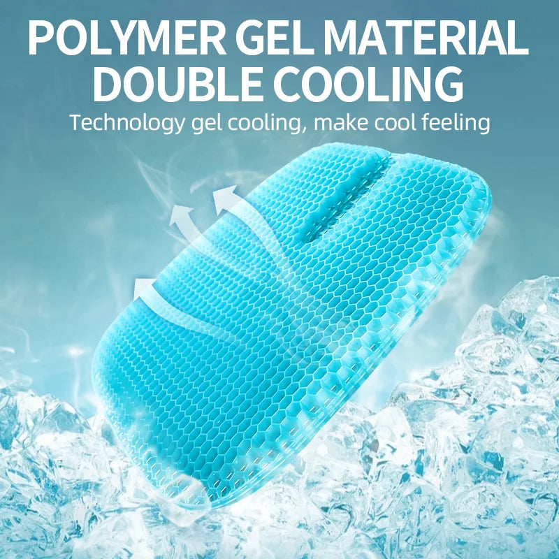 TPE Gel Cushion Honeycomb Egg Cushion Double Square Office Breathable Chair Cushion Ice Cushion Car Seat Cushion