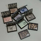 Punk Metallic Glitter Eyeshadow Mousse Matte Shimmer Highlight Pressed Pigments Dark Smoky Purple Pearlescent Eyeshadow Palette