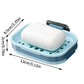 Shower Soap Dish Wall Mounted Soap Rack No Drilling Sponge Holder Tray Bathroom Organizer with Drain case for home shower room
