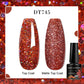 MEET ACROSS 160 Colors 7.3ml Gel Nail Polish Vernis Glitter Sparkly Semi Permanent Soak Off LED UV Gel Varnish Nail Art Manicure