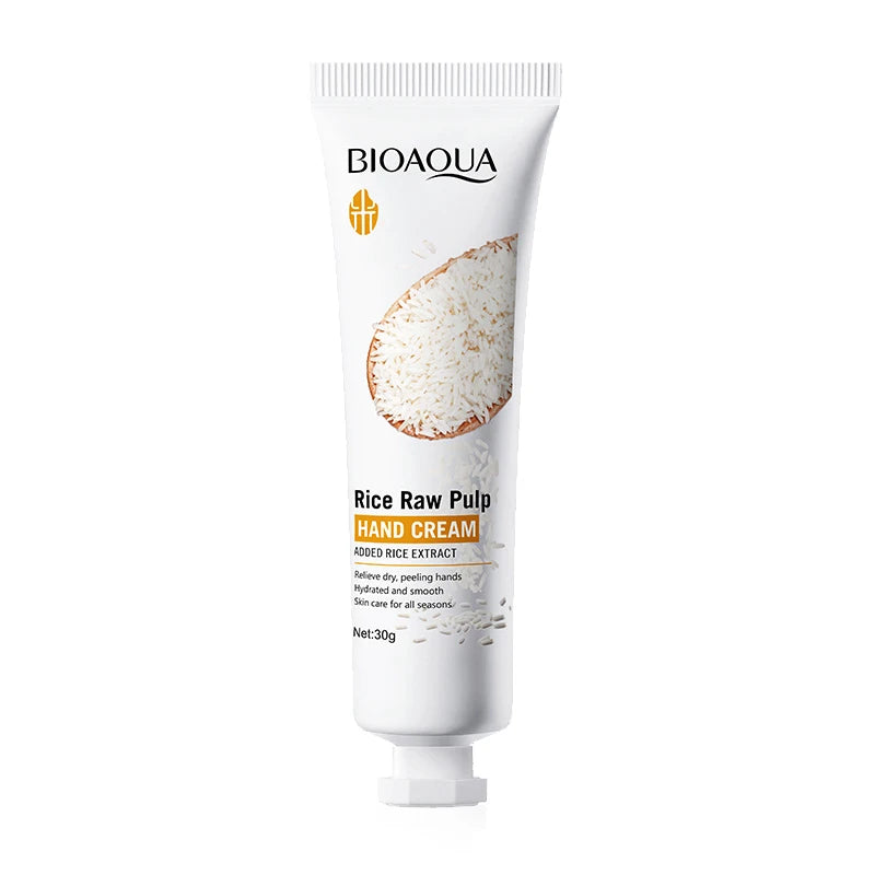 Rice Hand Cream Volumizing Rejuvenating Nourishing Moisturizing Refreshing Non-Greasy Hand Care Cream 30g