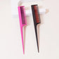Three layer comb, styling tool, structured layered mouse tail comb, used for combing the back roots, evening styling