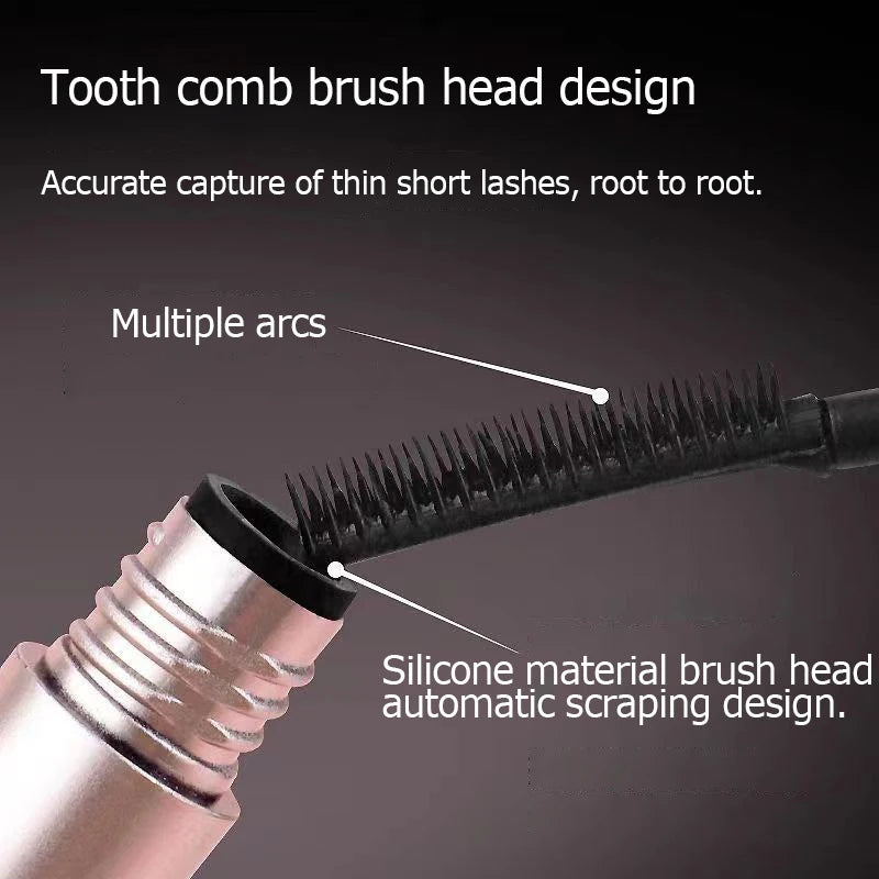 Lengthens Eyelashes Black Mascara Extra Volume Ultra-Fine Waterproof Curling Natural Lashes Mascara Female Eyes Cosmetic Makeup