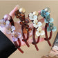 Korean Resin Flower Crystal Pearl Hair Clips for Women Large Size Twist Clip High-End High Volume of Hair Barrettes Accessory