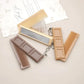 2 in 1 Folding Chocolate-Shaped Folding Comb with Mirror Portable Massage Comb Brush for Salon Travel Hair Smooth Styling Tools