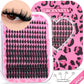 GROINNEYA DIY Lash Clusters Mixed Tray Manga Cluster Lashes DIY Spiky Lashes Extension Natural Volume Individual Lashes Makeup