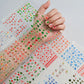 30pcs Festive Christmas Nail Art Stickers Set Self-Adhesive,Disposable Decals Reindeer Xmas Tree Designs Cute Semi-Matte Finish