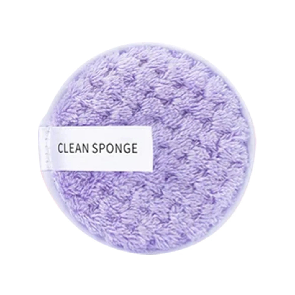 1/4pcs Makeup Remover Microfiber Cotton Pad Cosmetics Washable Makeup  Towel Cleaning Sponge Skin Care Tool Washcloth