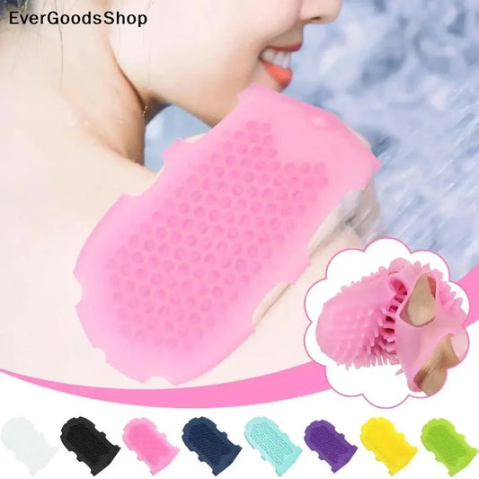 NewShower Gloves Bath Scrub Remover Body Exfoliating Massage Shower Brush Silicone Bath Brush Skin Clean Silicone Bath Brushes