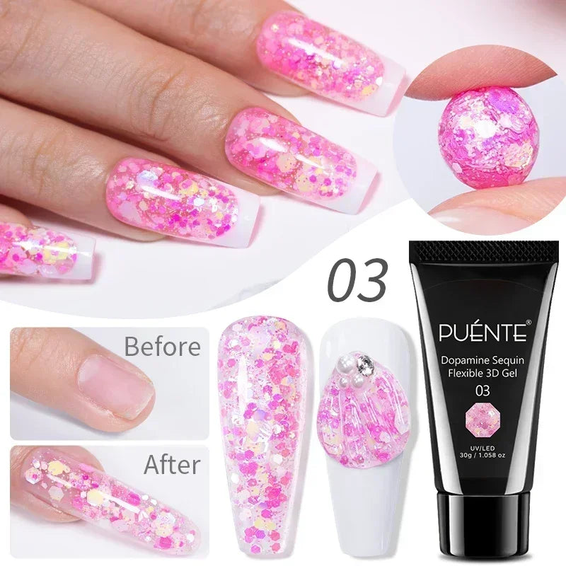 PUENTE 7.5ML Vibrant Blue Cat Eye Gel Nail Polish High Glossy Long-Lasting Soak Off UV Semi-Permanent Nail Art Varnish Manicure