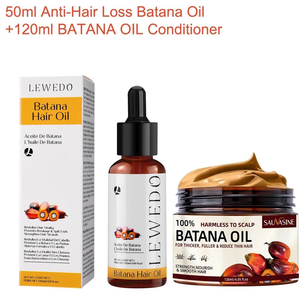Anti-Hair Loss Batana Oil Natural Hair Conditioner Repair Damaged Strengthen Roots Anti-Breakage Hair Treatment Essential Oil