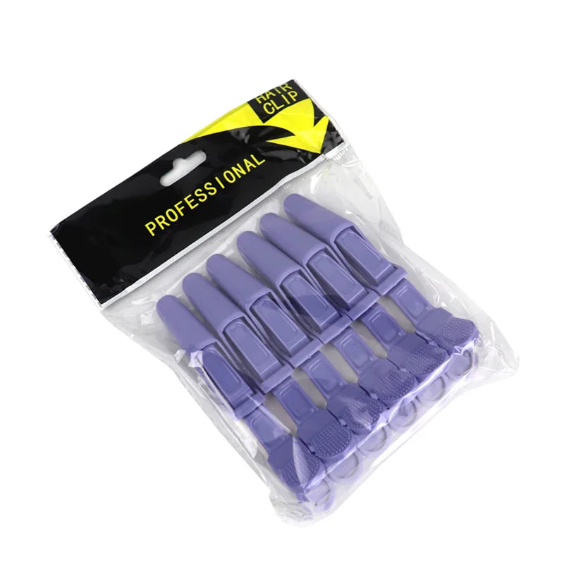 6PCS Alligator Hair Clips Hairdressing Clamps Claws Section Clip Barber Crocodile Hairpin Salon Styling Tools Hair Accessories