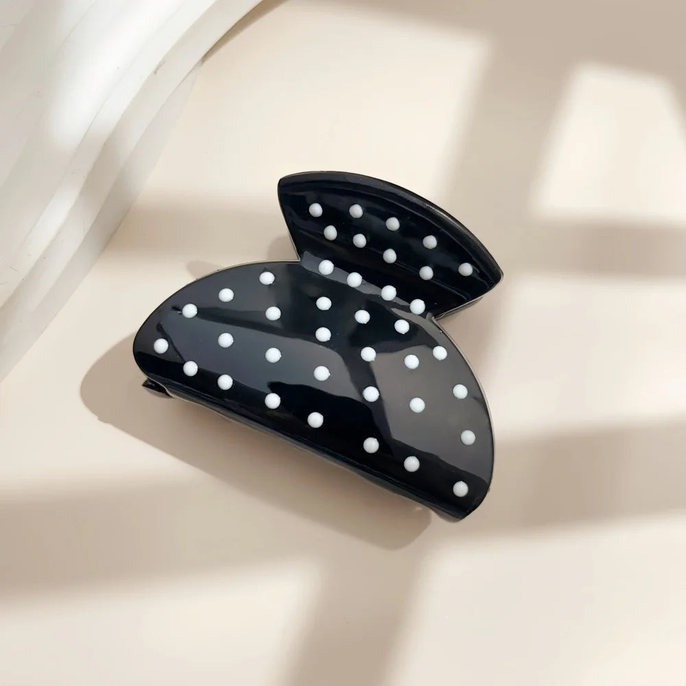 19 Styles Hair Claw Clips for Women Flower Cross Dots Heart Geometric Chic Barrettes Grip Hair Accessories Headwear Wholesale