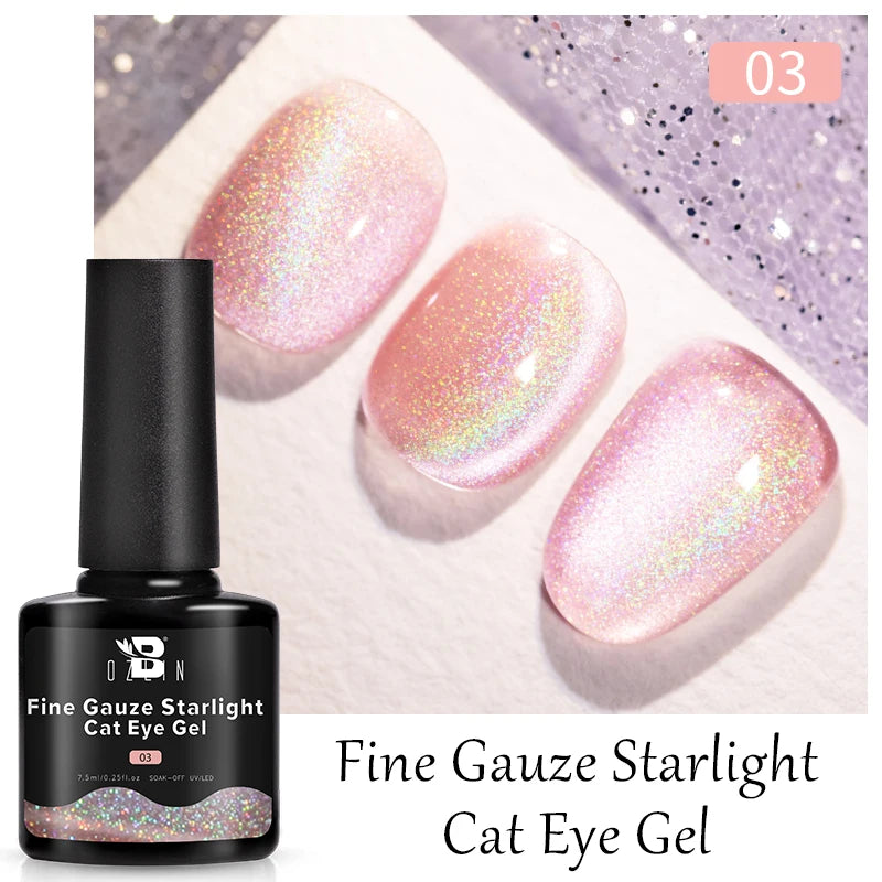 AWStorG 7.5ml Starlit Cat Magnetic Gel Nail Polish Must need Black Gel-Polaris Light Soak Off UV Gel Varnis Semi Permanent DIY