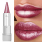 Waterproof Long Lasting Glitter Lipstick, Pearlescent Shiny Lip Color, Colorfast Non Fading Lip Makeup for Women