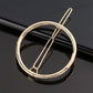 Triangle Moon Hairpin Fashion Women Metal Frog Clip Word Clip Elegant Star Round Barrette Alloy for Ladies Hair Accessories