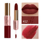 2 In 1 Matte Liquid Lipstick Long Lasting Color Moisturizing Waterproof Non Stick Cup