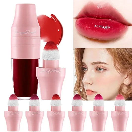 Multi Purpose Liquid Blusher Dye Lip Cheek Liquid Lip Glaze Gloss Waterproof Non-stick Cup Lip Stain Blush Tint Lasting Makeup