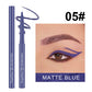 12 Color Matte Glitter Gel Eyeliner Pencil Waterproof Smudge-Proof Smooth Matte White Eyeliner Pen Long-Lasting Eye Liner Makeup