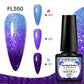 FOUR LILY 7ml Thermal Nail Gel Polish 3 Colors Changing Semi Permanent Soak Off UV/LED Nail Supplies Gel for Manicure Design