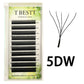Tbestt 5DW 6DW Volume Lashes Extensions YY Shape Eyelashes False W Shape Eyelashes Extensions Mink Soft 5DW Eyelashes Extensions