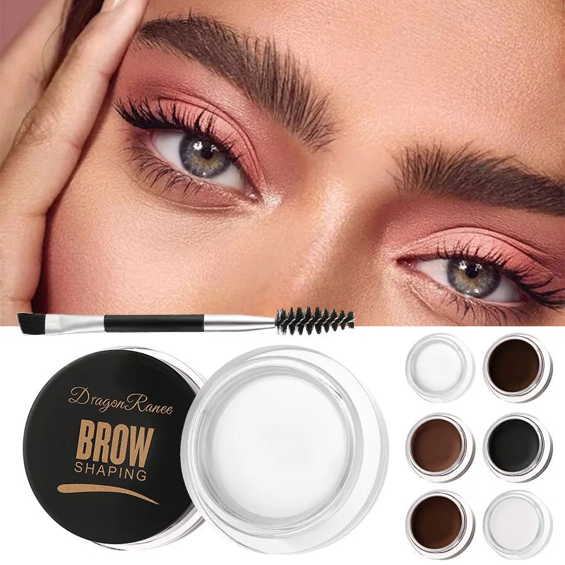 Dragon Ranee 6color Wild Eyebrow Styling Eyebrow Cream Styling Eyebrow Gel Soap Wax White Eyebrow Cream