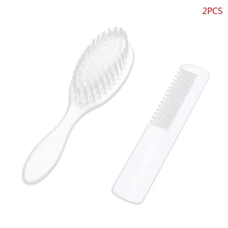 Baby Hair Brush & Comb Set Children Hair Brush Soft Nylon Bristle Cradle Caps Hair Brush for Toddler Infant  Massage Dropship