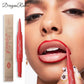 Double Head Matte Lip Liner Pencil 2 in 1 Long Lasting Waterproof Nude Red Lipstick Brighten Outline Makeup Stick