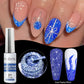 PUENTE 7.5ML Golden Gems Cat Magnetic Gel Nail Polish Pink Brown Blue Colors Golden Glitter Cat Eye Soak Off UV Nail Art Varnish