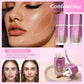 QIBEST Highlighter Bronzer Contour Stick For Face Blush Powder Creamy Makeup Liquid Contour Stick Natural Matte Highlighters New