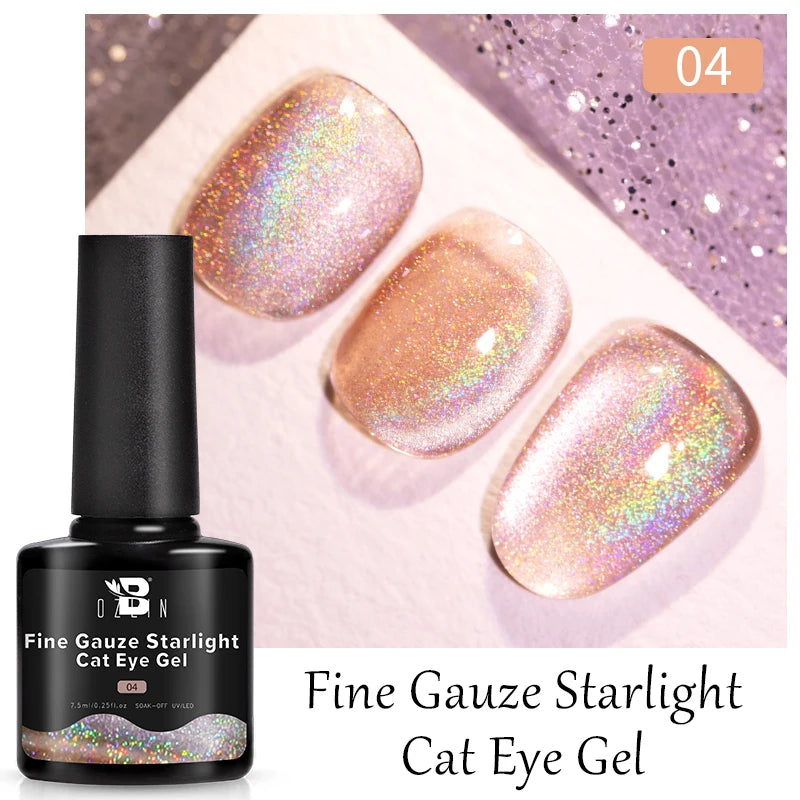 AWStorG 7.5ml Starlit Cat Magnetic Gel Nail Polish Must need Black Gel-Polaris Light Soak Off UV Gel Varnis Semi Permanent DIY