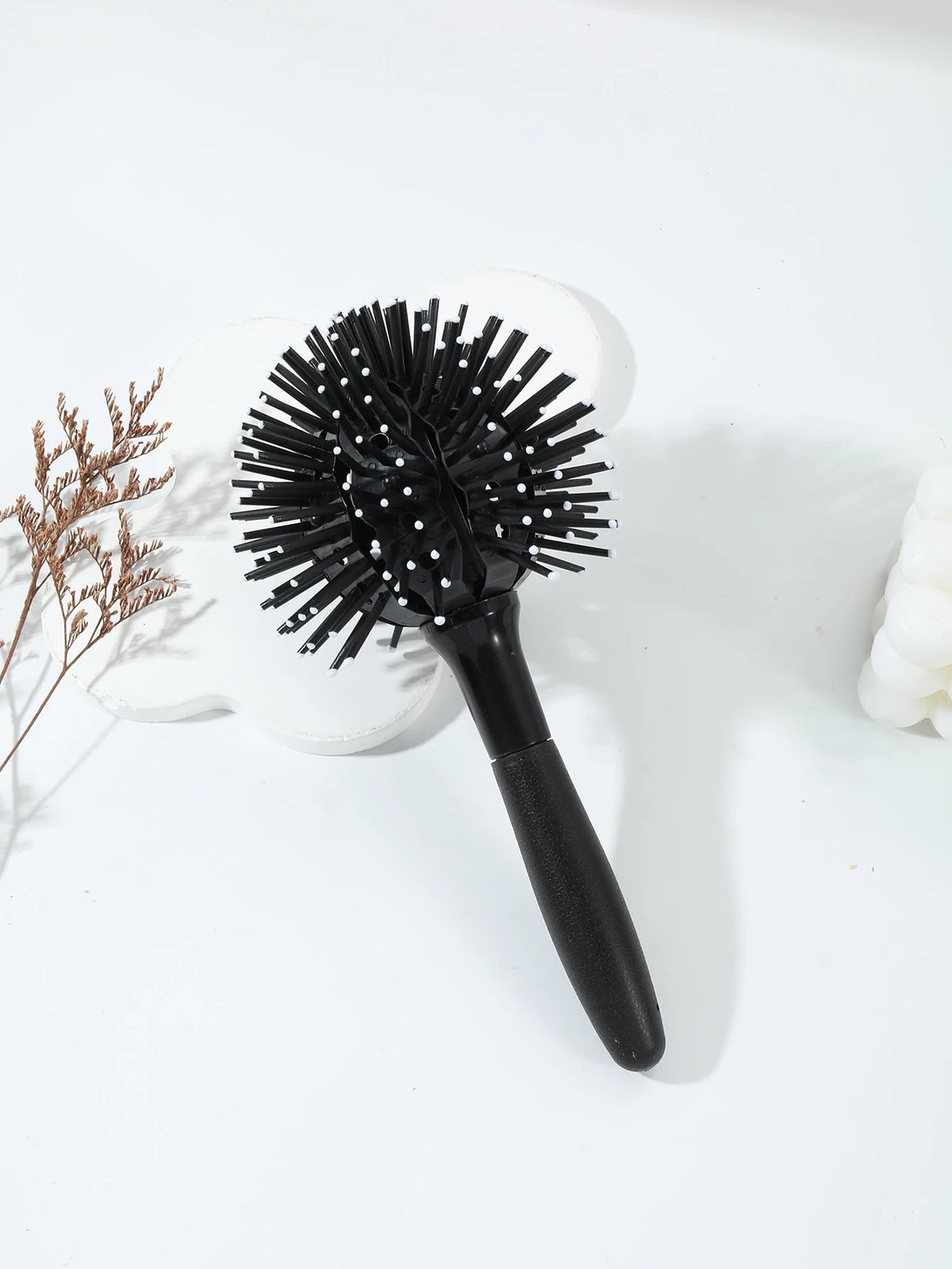 1 Piece of 8-in-1 Styling Hair Brush, Spherical Ball Brush Suitable for Wet and Dry Hair Special for Real Hair Wigs
