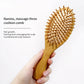1PC Wood Comb Professional Healthy Paddle Cushion Hair Loss Massage Brush Hairbrush Comb Scalp Hair Care Healthy Bamboo Comb
