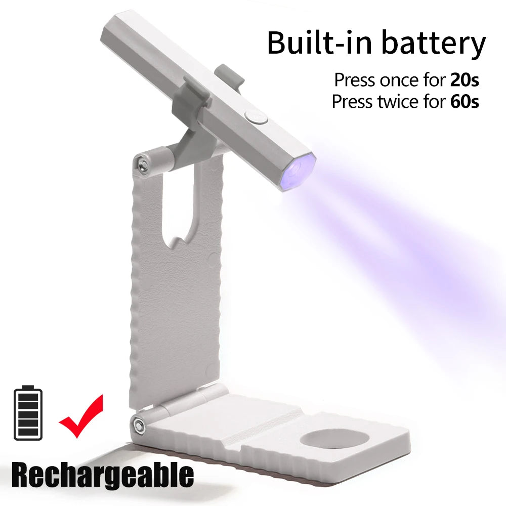 YIKOOLIN Mini UV Light Cure Nails Lamp for Gel Nails LED Nail Lamp for Gel Polish Manicure USB Nail Dryer for Fast Curing