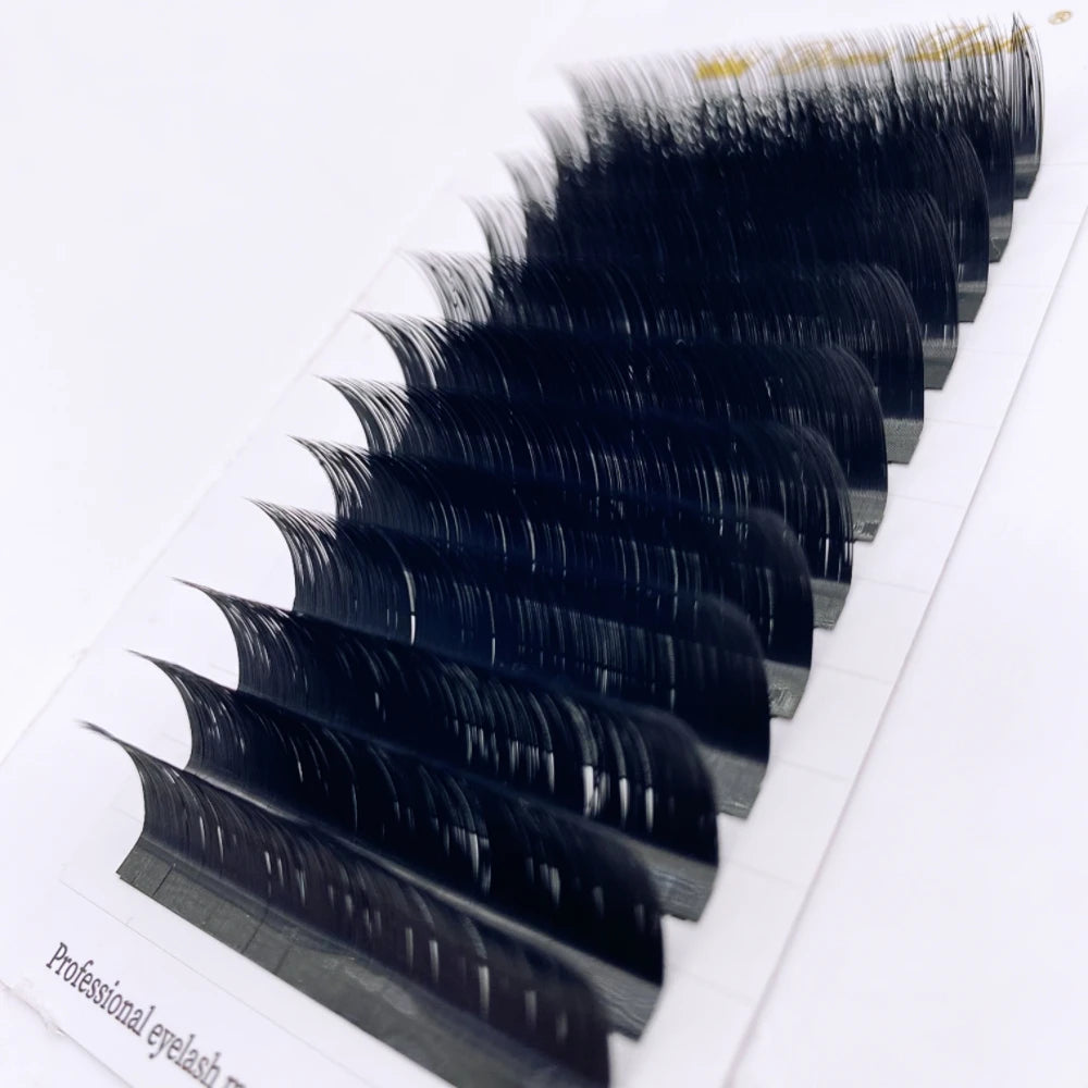 LB  LC Curl Camellia False Eyelashes Faux Mink Soft Easy Fan Individual Lashes Light Classic Russian Volume Premade Fan Lashes