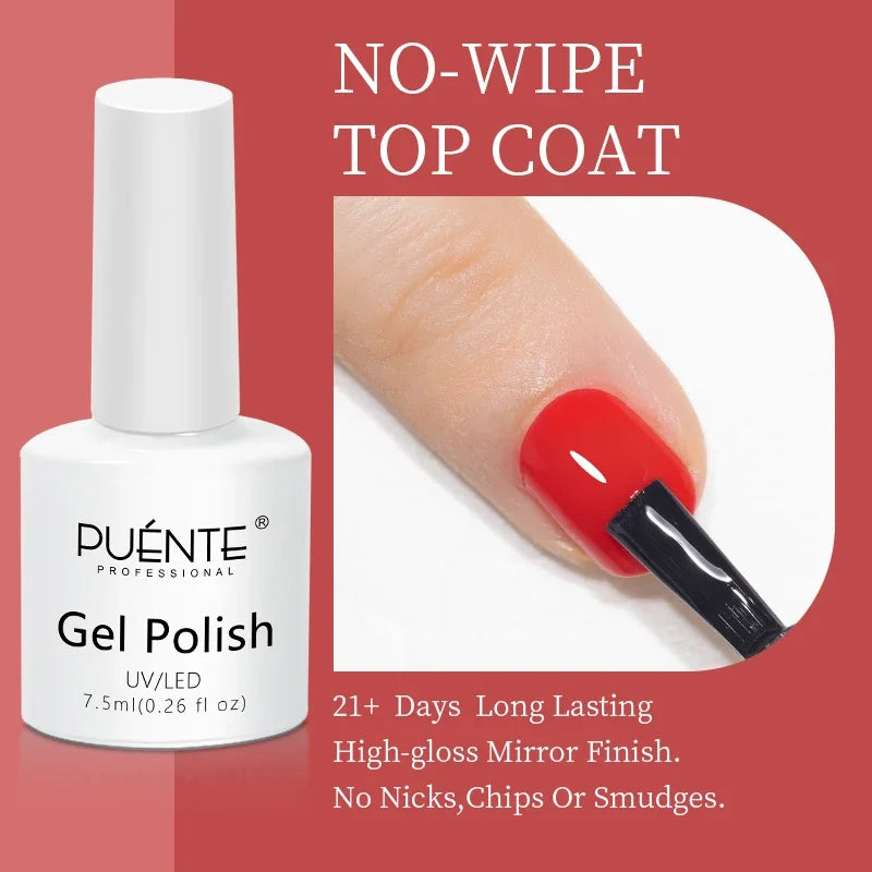 PUENTE Pearl Color Builder Nail Gel Polish Hema Free Shell Thread Glitter Nail Extension Semi-Permanent Construction Gel Varnish