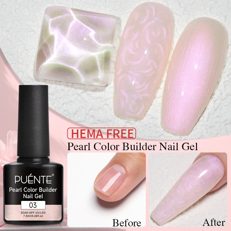 15ML 4 in 1 Builder Nail Gel For Quick Extension Nail Reinforcement Construction UV Gel Polish Semi-permanent Nail Art Varnish