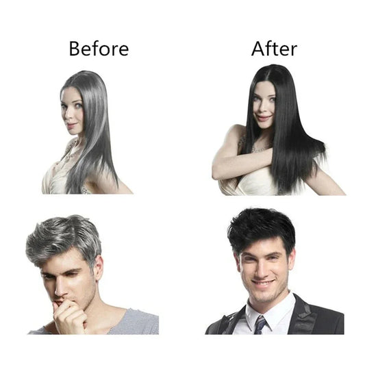 10 Pcs Dexe Fast Black Hair Shampoo 5 Mins Fast Become Black Hair Dye Herb Natural Hair Care Restore Colorant Shampoo Hair Care