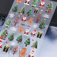 1Pcs 5D Gingerbread Man Snowflake Nail Stickers Christmas Pine Tree Cake Self-Adhesive Nail Decal Winter DIY Manicure Supplies