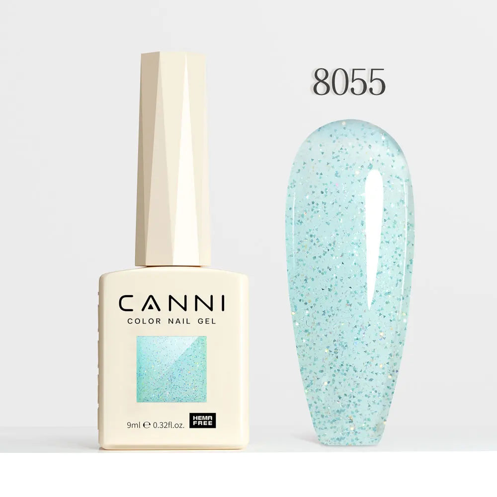 CANNI Gel Nail Polish Glitter Diamond Sparkle Color Collection Gorgeous Color HEMA FREE Soak Off UV LED Semi Permanent AurorGel