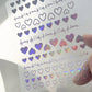 Cat's Eye 5D Gradient European Love Heart Gem Wing Crystal Geometric Colorful Self Adhesive Nail Art Stickers Manicure Decals