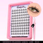 GROINNEYA Natural Cluster Lashes C Curl Manga Lashes Soft Cross Wispy Individual Cluster Anime Eyelashes Extension Eye Makeup