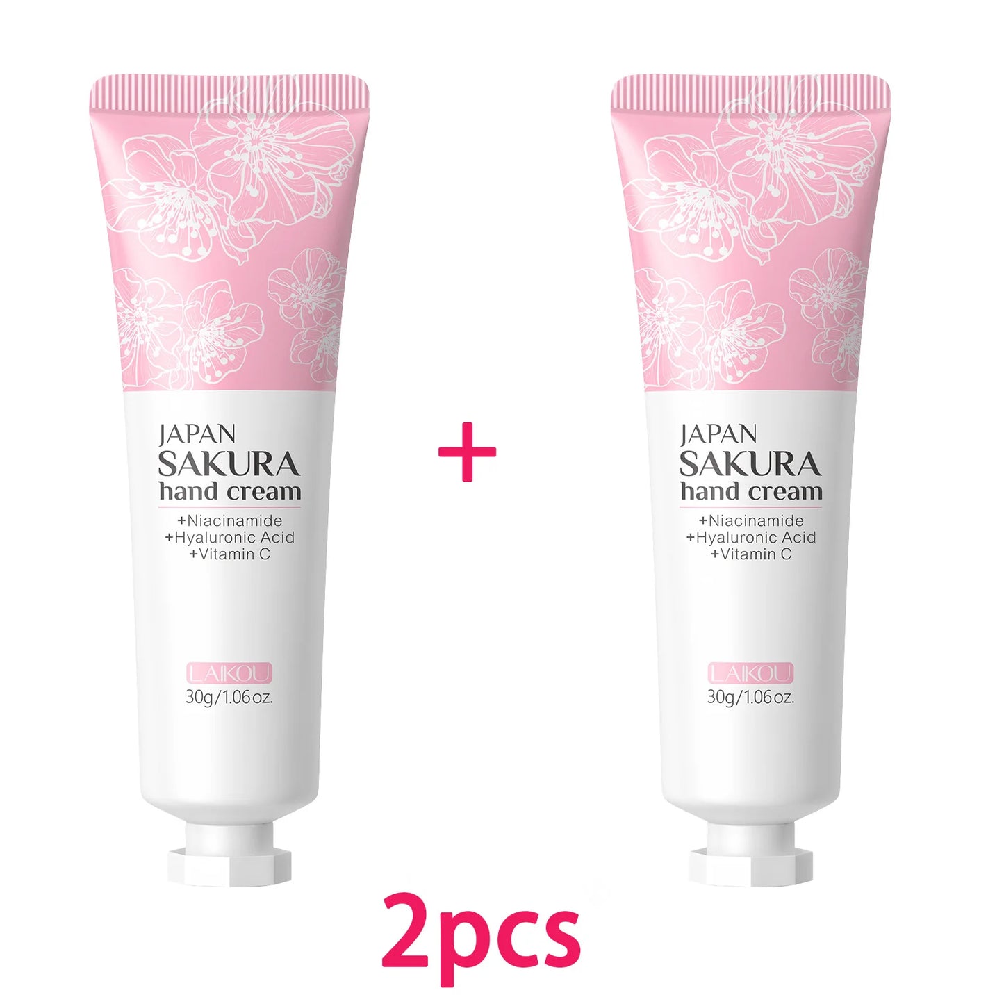 LAIKOU Sakura Hand Cream Whitening Wrinkle Removal Anti-crack Moisturizing  Greasiness Intensive Repair Hand Gream 30g