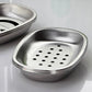 Light Luxury Stainless Steel Perforated Soap Box, Simple Bathroom Draining Rack, Soap Storage Rack