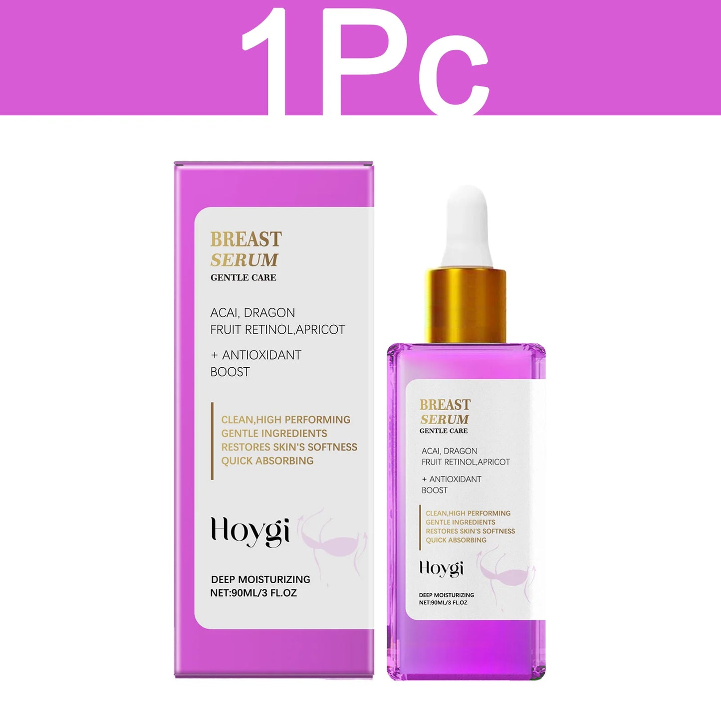 HOYGI Breast Firm Serum Nourishing Smoothing Boost Skin Elasticity Improve Skin Texture Moisturizing Lift Chest Massage Cream